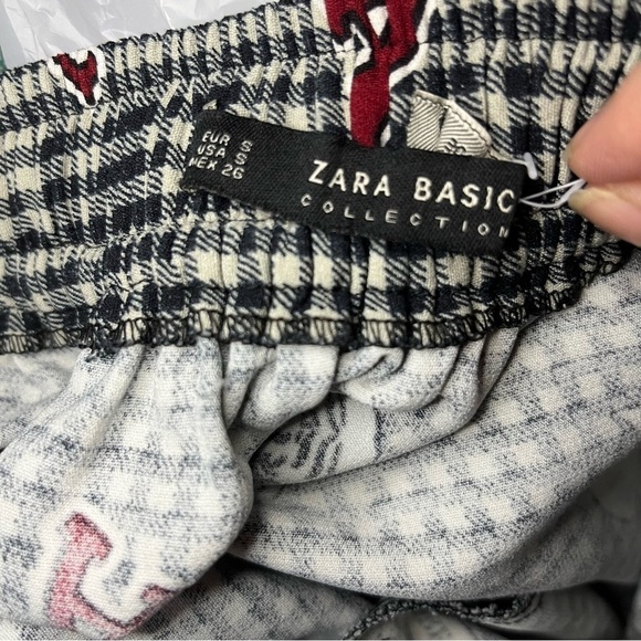 Zara Gingham Varsity School Button Down Skirt Size S - Picture 7 of 11